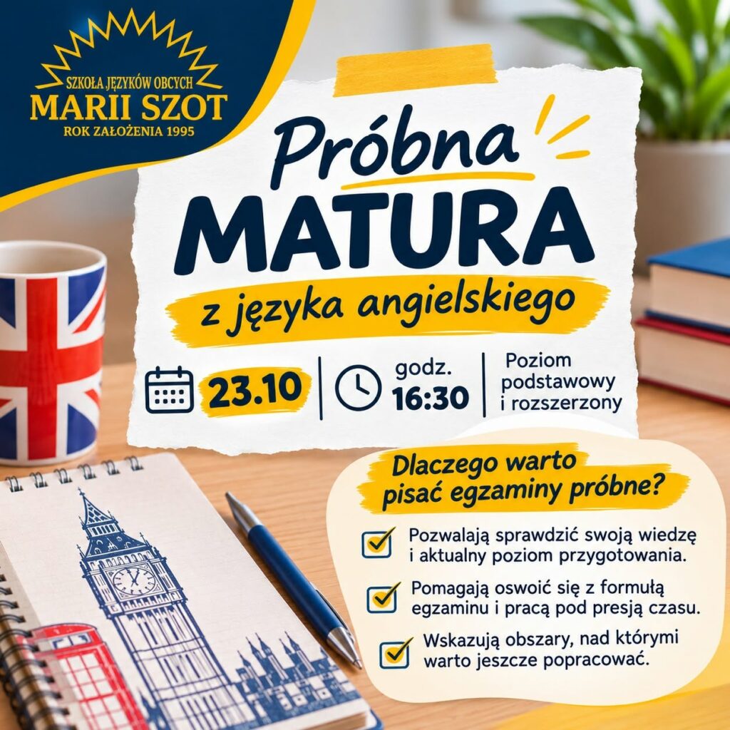Próbna matura z języka angielskiego – jutro o godz. 16:30